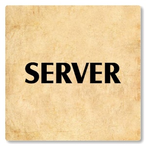 Server, 118x118mm, pergamen, Nevada